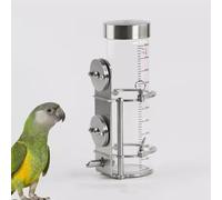 Parrot Glass Water Bottle, Automatic Bird Water Dispenser, Small Animal Glass Waterer, With Universal Cage Mount, 300ml/500ml Large Capacity, Birds Drinker Container For Rabbits/parrots/rodent 500ml