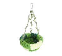 Parrot Hammock Bed | Soft Coral Fleece Hanging Resting Spot for Birds | Forest Design Enhances Living Space | Sturdy & Multipurpose Cage Accessory (Large Hammock (17x32cm / 6.69x12.60in))