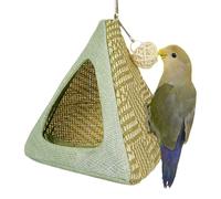 Parrot Hammock - Breathable Mesh Bird Bed, Hanging Sleeping Hut For Cockatiels, Summer-Weight Lovebird House, Secure Snag-Free Cage Decoration, Ventilated Roosting Tent, Pet Bird Retreat | For Small B
