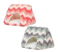 Parrot Hammock Swing Soft Plush Bird Resting Play Area Easy Clean Cartoon Nest Furry Blanket Bird Cage Swing