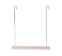 Parrot Hammock Toys Swing Perch Wooden Stand With Metal Hook Small Birds Chew Toy Easy To For Finch African Grey Small Parrots Large Birds Conure Macaw Christmas Parts Set Large And