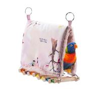 Parrot Hammock Warm - Bird Sleeping Nest, Soft Hanging Bed | Extensive Use Cozy Winter House for Squirrel, Cockatiel, Finch, Parakeet, Resting Hideaway Shelter, Comfortable Indoor Cage Accessory Use