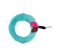 Parrot Hanging Ring Plush Circular Cage Decor Blue | Easy Install, Bite Training and Climbing Training, for Parrot and Parakeet Cage Decor