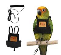Parrot Harness and Leash Set Safety Outdoor Adventure Comfortable Easy to Wear Training Flying Suit Pet Bird Clothes with Rope