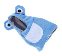 Parrot Hoodie Bird Clothes Winter Warm Costume Blue Coral Fleece | Cartoon Frogs Print, Does Not Affect Walking and Flying, Easy Maintenance, for Lovebirds and Keck