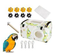 Parrot House Sleeping, Warm Bird Nest Parrot Bed, Parakeet House, Winter Bird Hammock, Birds Houses Cotton Parakeet Bed, Parrots Nest for Parakeets, Cockatiels, 10.24x5.51x5.91"