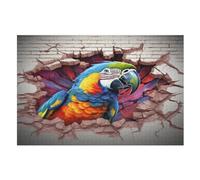 Parrot Jigsaw Puzzles for Adults 1000 Pieces Puzzle Art Collection Brain Teaser Adults And Children Premium Quality Wooden Puzzle （75×50cm）