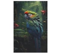 Parrot Jigsaw Puzzles for Kids 1000 Pieces 3d Parrot Wooden Puzzle Decompression Game for Adults Women Kids Girl Family Gathering Educational Game Toys （78×53cm）