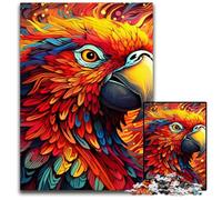 Parrot Jigsaws 1000 Pieces for Adults Wooden Jigsaw Puzzles Ideal for Teenagers & Collectors, Travel Gift, Family Activity 50x75CM/19.68x29.52inch