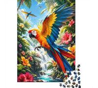 Parrot Jungle Waterfall 1000pcs Mini Puzzle For Adults Challenging