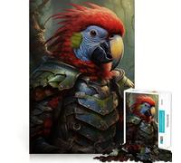 Parrot Knight 1000 Piece Jigsaw Puzzles for Adults Jigsaw Fine Logic Toy Quiet Fun Neat Edge Memorable Gift (50x75cm)