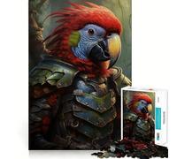 Parrot Knight 1000 Piece Jigsaw Puzzles for Teenagers Memory Gain Stress Free Design Assembly Heartfelt Gift (38x26cm)