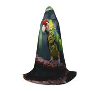 parrot L Printed Halloween Wizard Cape | Themed Party Costume | Adult/Youth Cosplay Cape | Sizes S M L