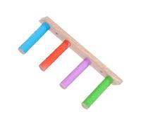 Parrot Ladder - Rocking Wooden Ladder for Bird Cage with Robust Design, Multifunctional Claw Care & Activity Accessories Against Boredom