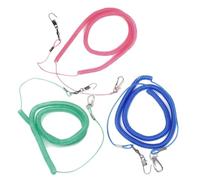 Parrot Leash Kit with U-shackle Training Rope for Agapornis Fischeri Birds Anti-bite Flying Harness Comfortable Plastic and Metal Material Random Color