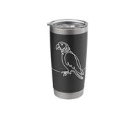 Parrot Line Art Birdwatcher Stainless Steel Insulated Tumbler