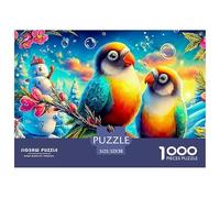Parrot LoveEngaging 1000-Piece Jigsaw Puzzles for Adults Featuring Challenging Educational Games for Both Women And Men - A Fantastic Collaborative Activity for Adults And Kids Age 12 Years And Up 52