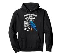 Parrot Lover Bird Owner Birdkeeping Spoiled Hyacinth Macaw Pullover Hoodie