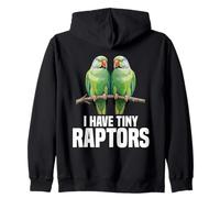 Parrot Lover Bird Owner Raptors Indian Ringneck Parakeet Zip Hoodie
