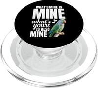 Parrot Lover Birdkeeper Also Mine Alexandrine Parakeet PopSockets PopGrip for MagSafe
