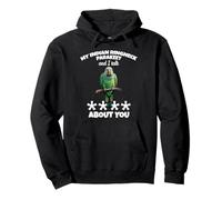 Parrot Lover Birdkeeper I Talk Indian Ringneck Parakeet Pullover Hoodie