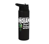 Parrot Lover Birdkeeping Too Loud Indian Ringneck Parakeet Stainless Steel Insulated Water Bottle