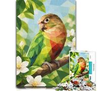 Parrot Low Poly Art Wooden Puzzle 1000 Pieces | Shared puzzle time - a simple way to organise the image over several sessions.
