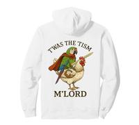 Parrot Macaw Bird Twas The Tism M'Lord Funny Autism Meme Pullover Hoodie