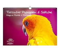 Parrot Magic Parrots and Parakeets DIN A3 Calendar - Perpetual Calendar - Soul Magic