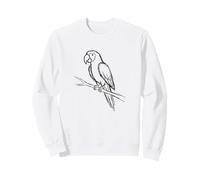 Parrot Minimalist Hand Drawn Sketch Art Sweatshirt