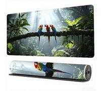 Parrot Mouse Pad 1000 x 500 x 3 mm XXL Desk Mat Bird Mouse Mat, Extended Japanese Mousepad, Large Desk Pad with Non-Slip Base and Stitched Edge Office Accessories for Home Gaming Work Laptop, Model265