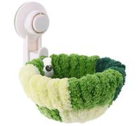 Parrot Nest Little Bird Birdies Bird Nest with Suction Cup for Car Window Car Window Glass Bird Nest Plush Bird House for Cage Bird Snuggle Hut Winter Warm Bird Nest Metal Green