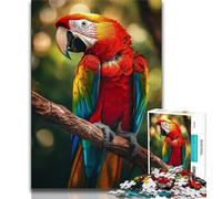 Parrot Oil Painting 1000 Piece Jigsaw Puzzle for Adults And Teenagers,Pattern Assembly Fun at Home Activities,Birthday Present,Travel Gifts (50x75cm)