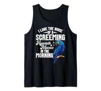 Parrot Owner Bird Lover Birdkeeper Scream Hyacinth Macaw Tank Top