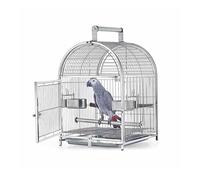 Parrot Parakeet Cage Wrought Iron Bird Carrier Parrot Bird Cage Stainless Steel Breathable Travel Cage Suitable for Extra Small Finch Zoo Love Bird for Parakeets, Lovebirds, African Grey, Conure,