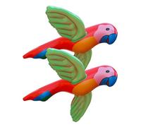 Parrot Party Decorations - PVC Inflatable Pool Toy 73x58cm | Cartoon Floating Bird Pool Accessories, Colorful Beach Party Decor Set | For Swimming Pools Beach Gathering Outdoor Summer Events