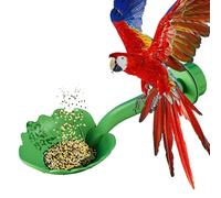Parrot Perch - 2 in 1 Bird Perch Toy with Feeder,Pet Supplies Food Container Interactive Toys for Paw Grinding Chewing Climbing Parakeet Hummingbird Canary Sparrow