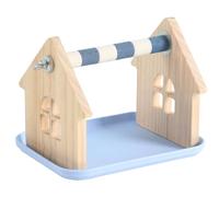Parrot Perch - 5-in-1 Cage Pet Supply , Bird Stand, Paw Grinding Station, Training Play Structure, Perch for Climbing, Playing, Practicing, Parakeets, Cockatiels