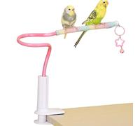 Parrot Perch - Bird Cage Perch Stand, Colorful Cotton Non Slip Toy Bird and P for Bird Cages - 32 Inches for African Grey, Cockatoo, Parakeet, Lovebird, C