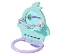 Parrot Perch - Chew Resistant Mirror Toy, Compact Bird Stand with Play Features, Safe Wooden Material, Interactive Fun, for Cockatiels Parakeets Lovebirds Conures Small to Large Breeds