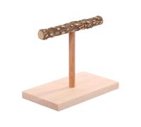 Parrot Perch, Parrot Perch, Bird T Shape Parrots Stand | T Shape Natural Wood Birds, Table Top Cockatiel Perchs For Bird Exercise Toy, Cockatiel, Peony, Macaw, Traom, Parrots