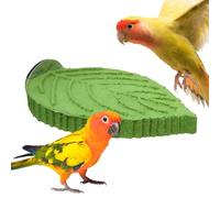 Parrot Perch, Plant Pattern Resin Stand | Parakeet Toys | Parakeet Toys | For Conures, Canaries, Lovebirds - Claw Care, Food Search and Chew