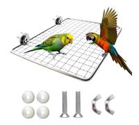 Parrot Perch Platform, Stainless Steel Bird cage Stand, Bird cage Accessories, Suitable for Birds, Parrots, Macaws, Budgies, Parakeets, Hamsters and Other Small Animals