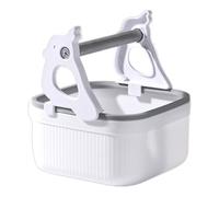 Parrot Perch Stand, Bird Desktop Perch, Claw Grinding Plat Form, Bite Resistant Material, Ideal for Home Exercise Training Use, 6.5x6.3x6.3 Inches, White Color, 1 Piece