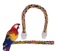 Parrot Perch Stand - Cotton Climbing Rope | Bird Cage Perch Toy