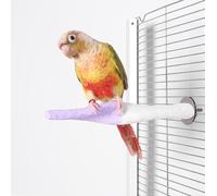 Parrot Perch with Rough Surface for Beak and Claw Trimming - Easy to Install, Toy for Parakeet African Grey Cockatoo Budgies Cockatiel (Gradient Purple, 8 in)