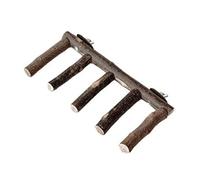 Parrot Perch Wood Stand Bird Ladder Chewing Standing Grinding Claws Toy For Small Birds Easy To Fix For Cage Bird Perches Stand Ladder Cockatiels Conures Parakeets Parrots Cage Nail Grinding