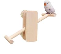 Parrot Perch | Wooden Rocking Cage Toys - Cockatiel Toys - for Home Training Mental Stimulation Physical Exercise Boredom Enrichment Ambient
