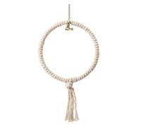 Parrot Play Perch Parrot Cage Swing Toy Pet Bird Chewing Cotton Thread Hanging Ring for Boredom Breaker Accessories(L 20CM)