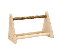 Parrot Play Wood Stand Training Table Playstand for Parakeets Finch Canaries without cup, 22.4x13.5x14.3cm